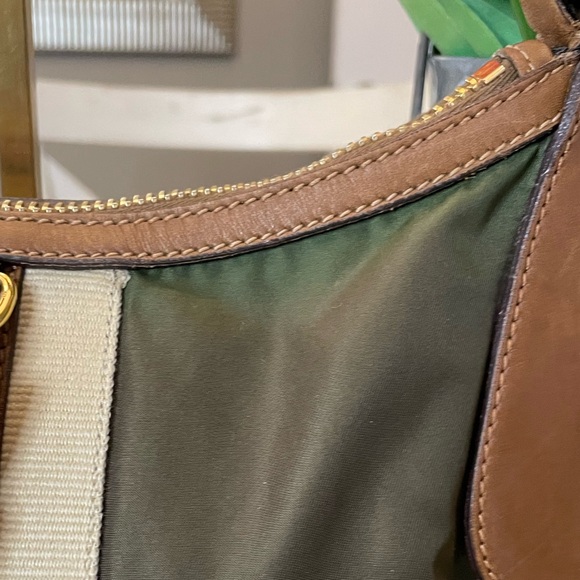 Prada Sporty Green Nylon and Leather Shoulder Bag - Picture 11 of 14
